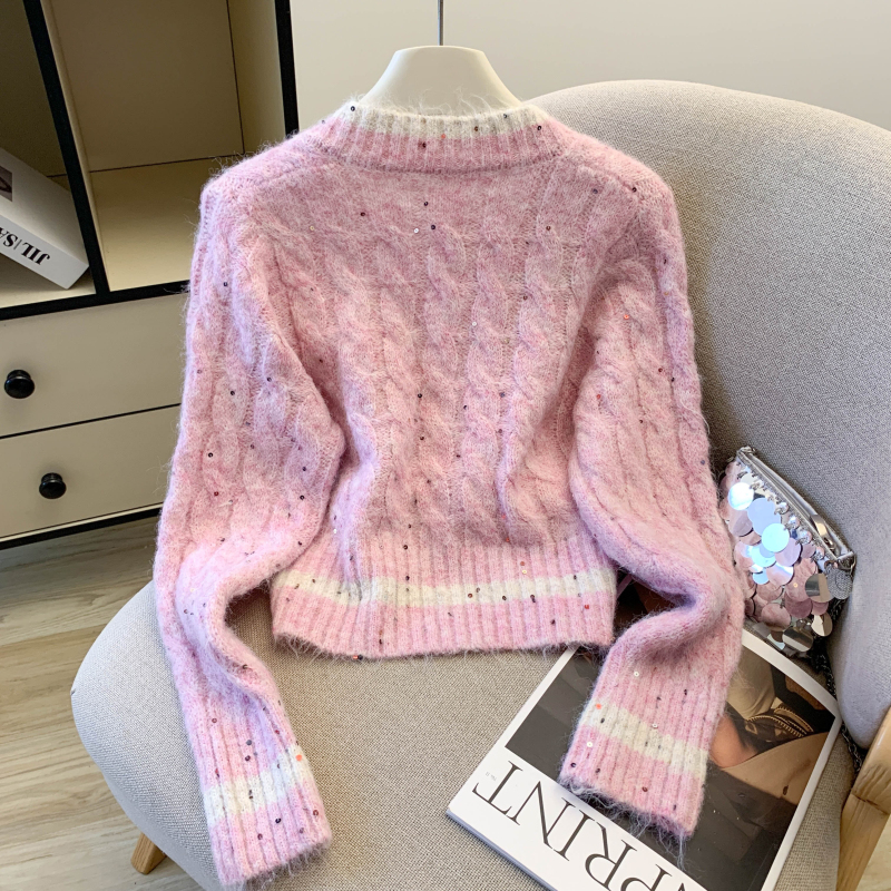 Twist wears outside tops pullover sweater for women