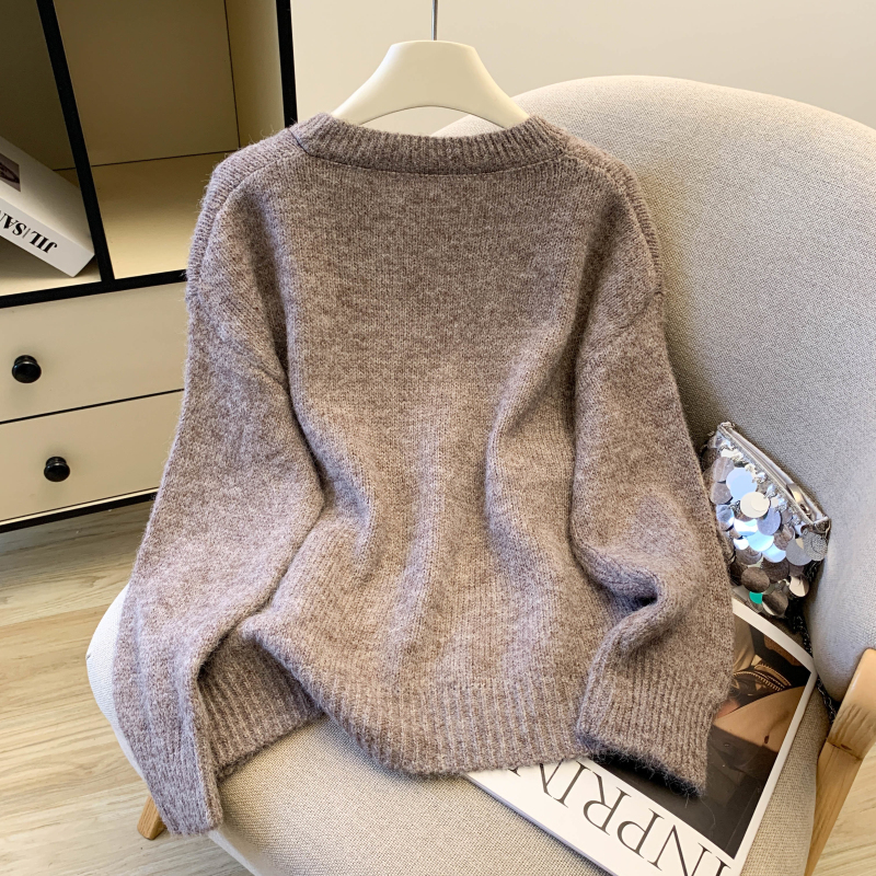 Cartoon autumn tops Korean style sweater for women