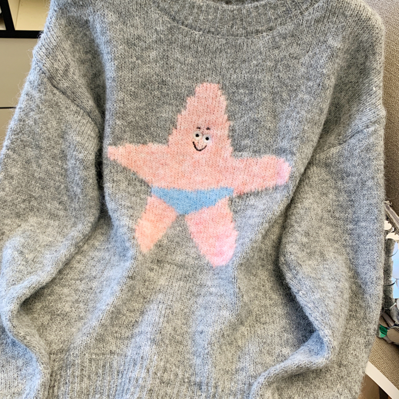 Inside the ride winter tops cartoon niche sweater