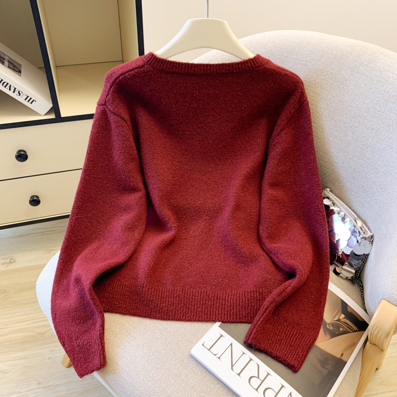 Korean style lazy tops bottoming sweater for women