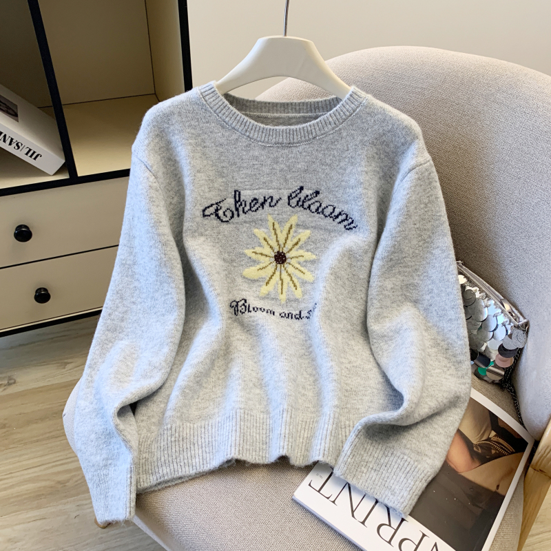 Korean style lazy tops bottoming sweater for women