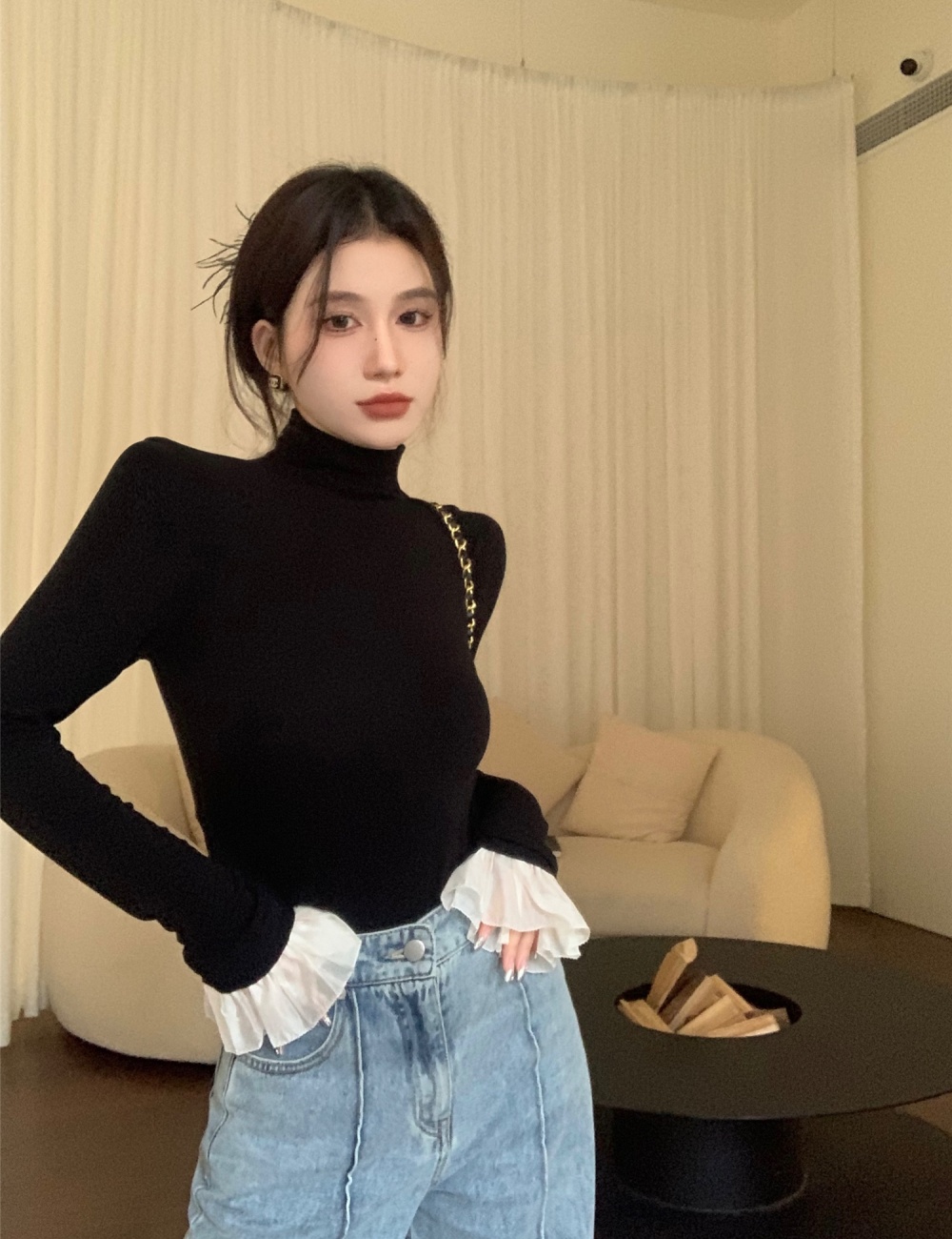 Autumn and winter tops bottoming shirt for women