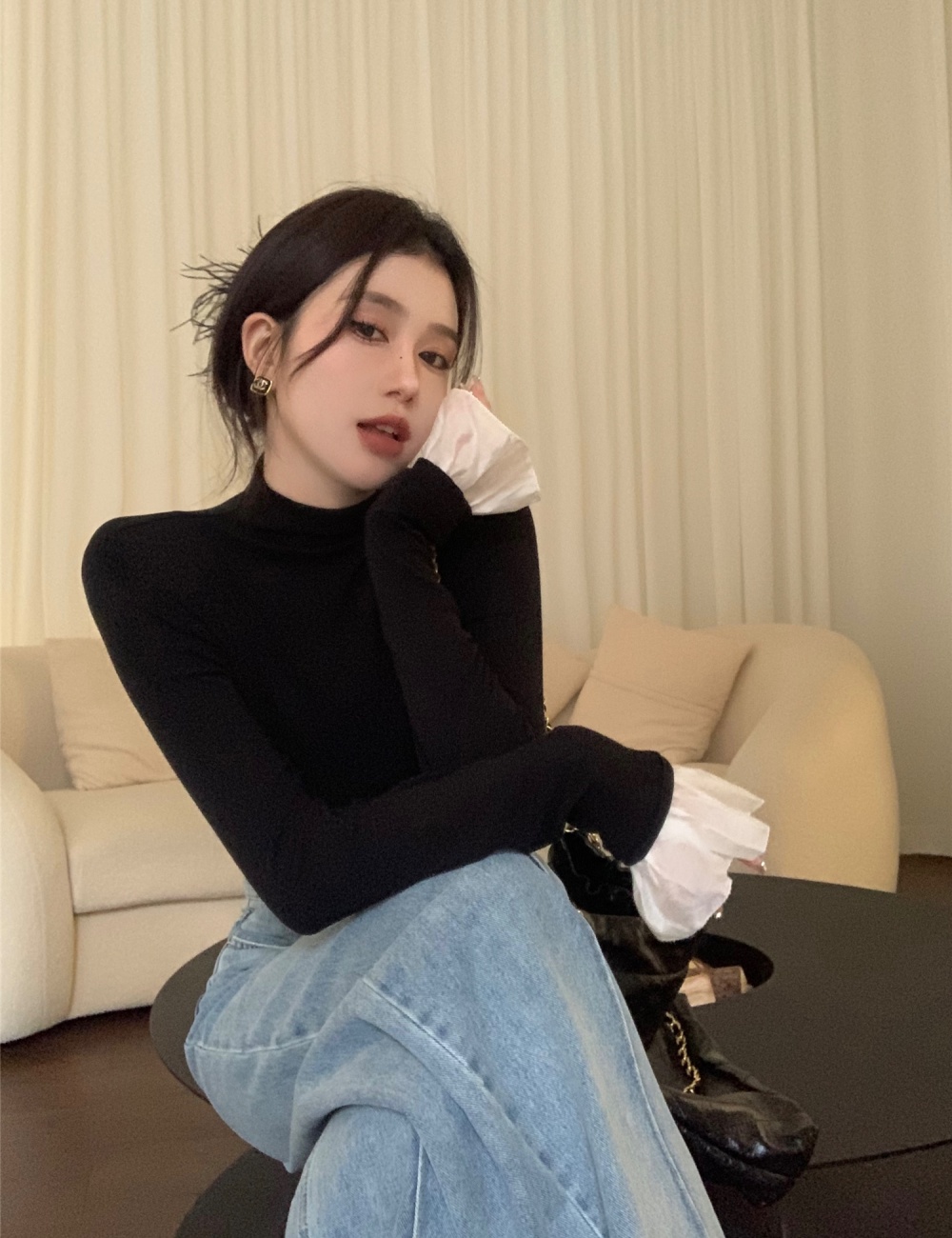 Autumn and winter tops bottoming shirt for women