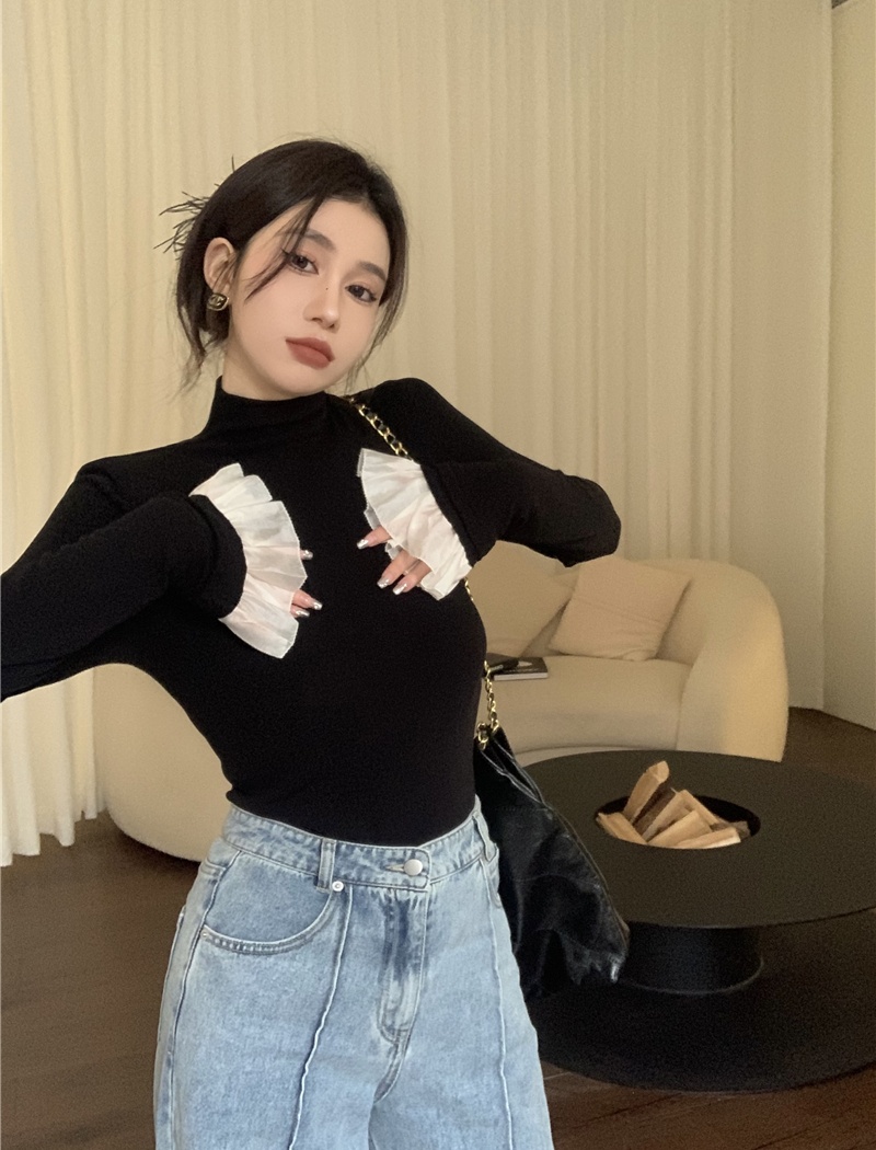 Autumn and winter tops bottoming shirt for women