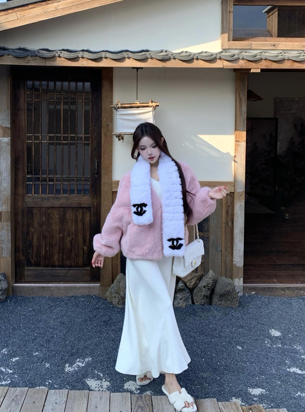 Thermal fur coat autumn and winter coat for women