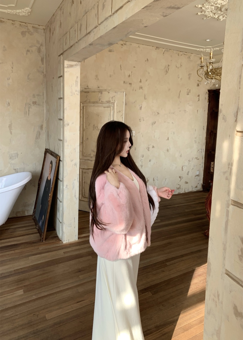 Thermal fur coat autumn and winter coat for women