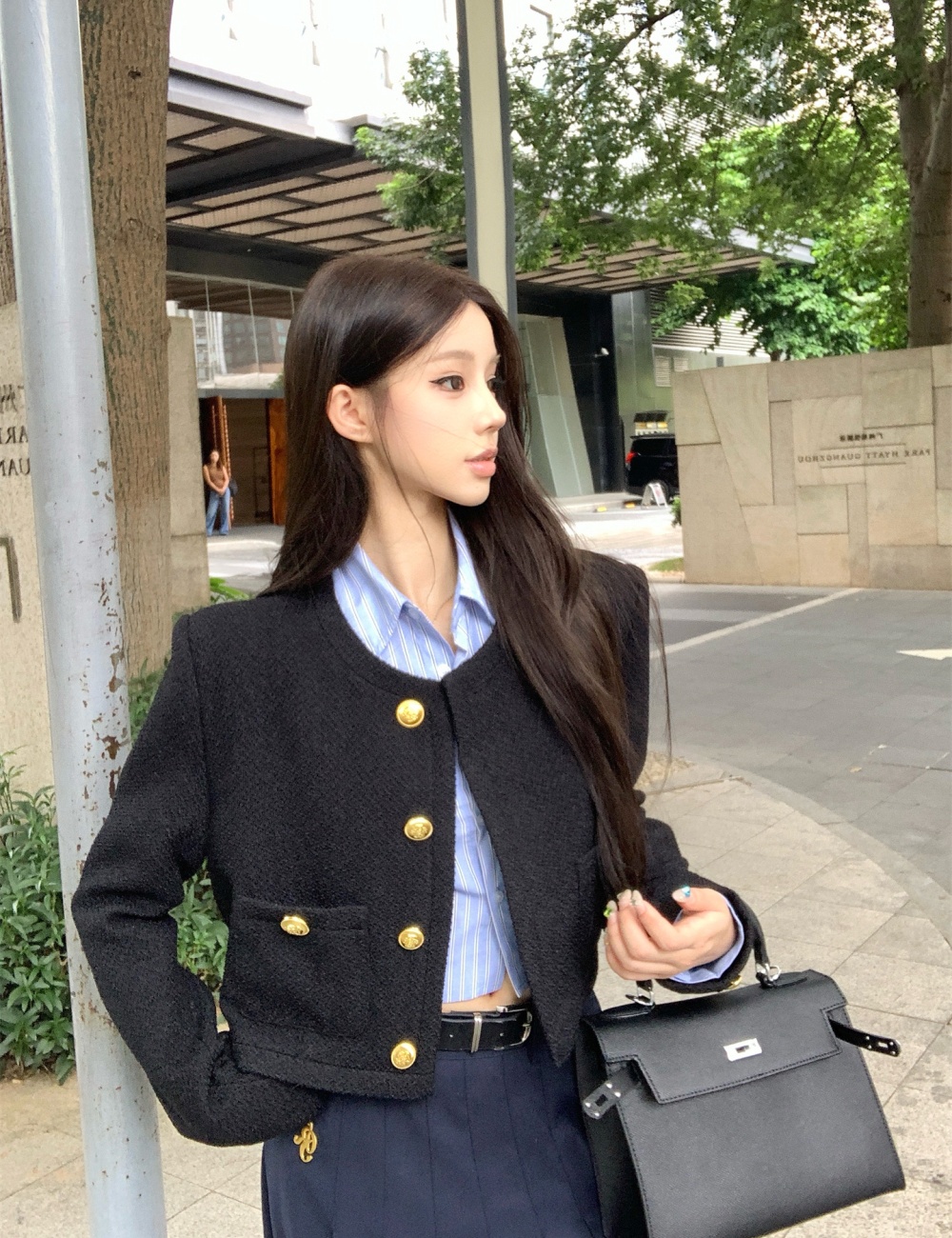 Autumn and winter clip cotton chanelstyle jacket