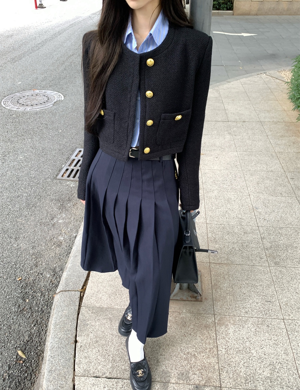 Autumn and winter clip cotton chanelstyle jacket