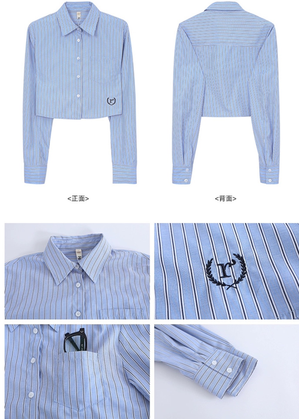 Temperament pleated shirt stripe long skirt 2pcs set