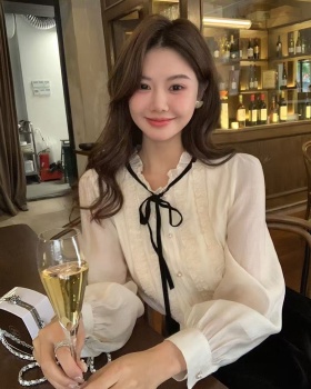 Spring chanelstyle shirt France style frenum tops