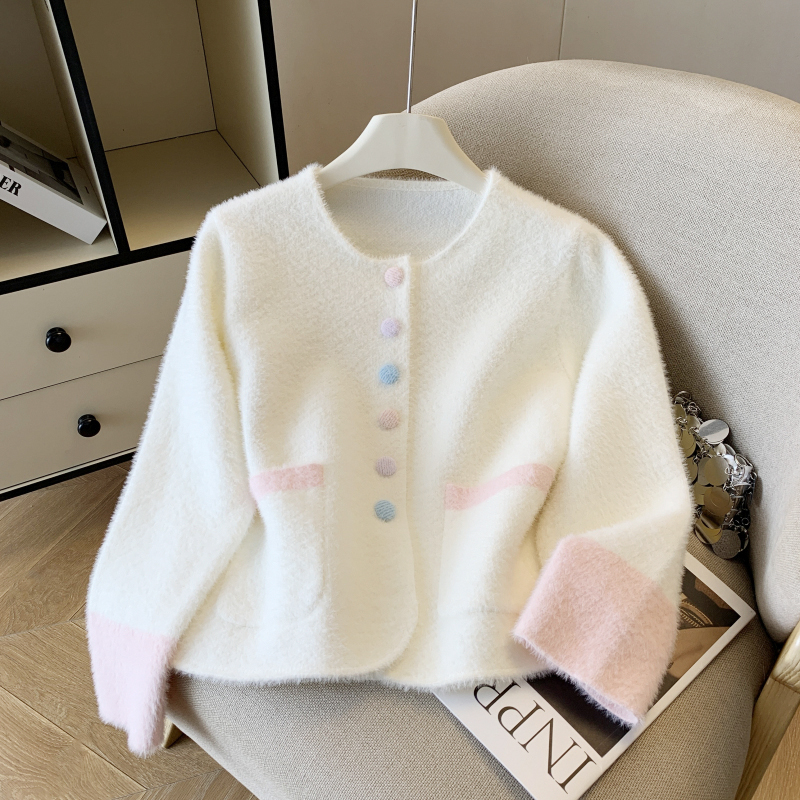 Tender chanelstyle tops loose coat for women