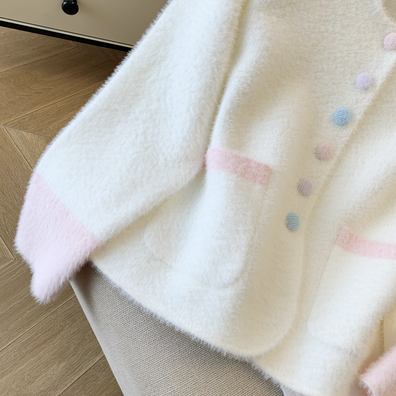 Tender chanelstyle tops loose coat for women