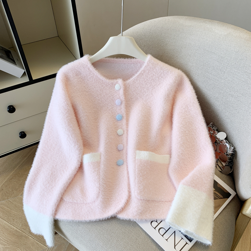 Tender chanelstyle tops loose coat for women