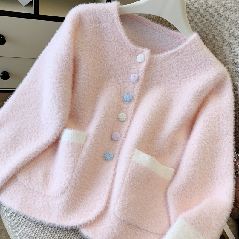 Tender chanelstyle tops loose coat for women