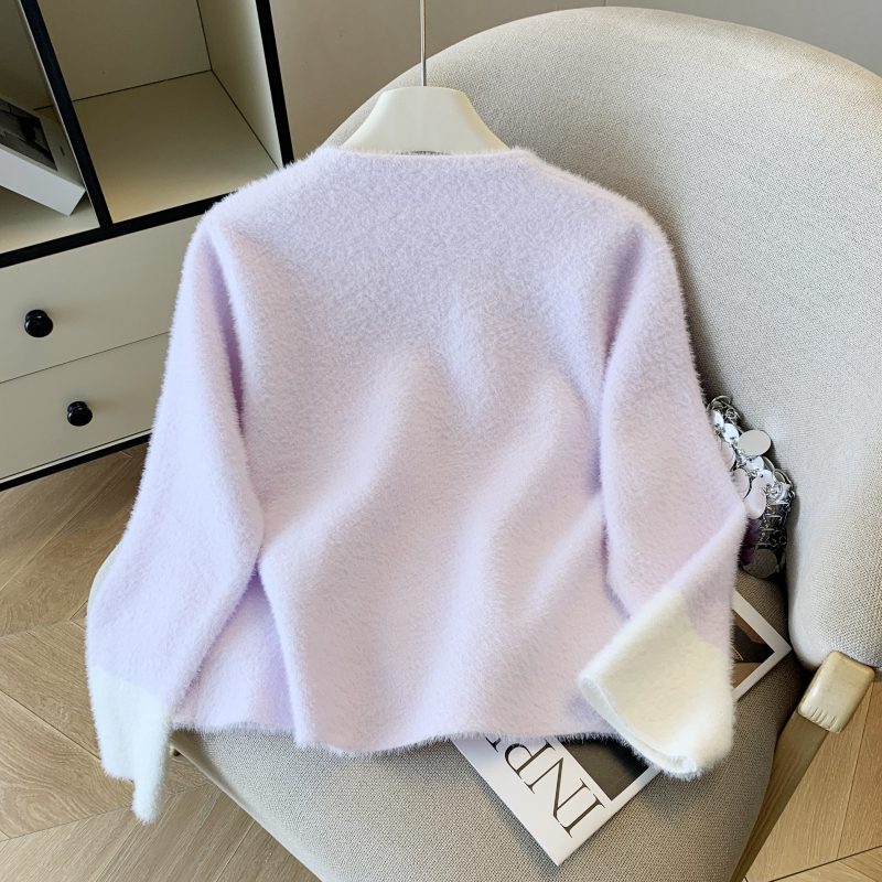 Tender chanelstyle tops loose coat for women