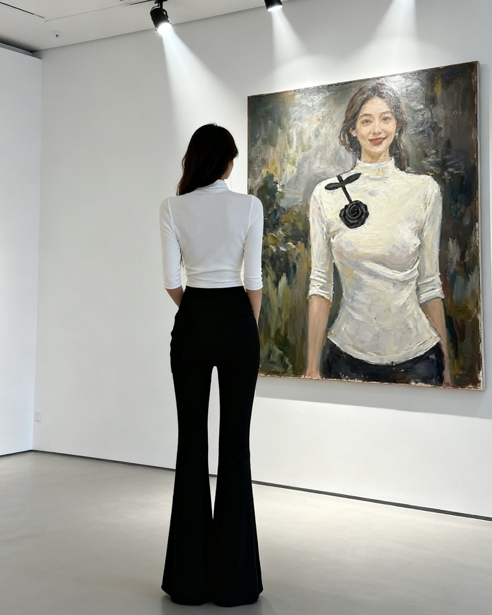 Short sleeve flowers flare pants France style tops a set