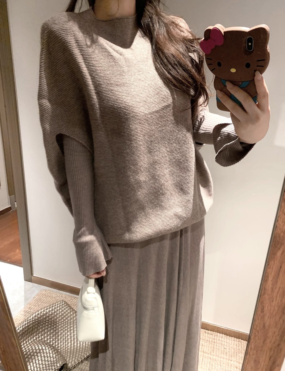 Wears outside waistcoat autumn sweater 2pcs set
