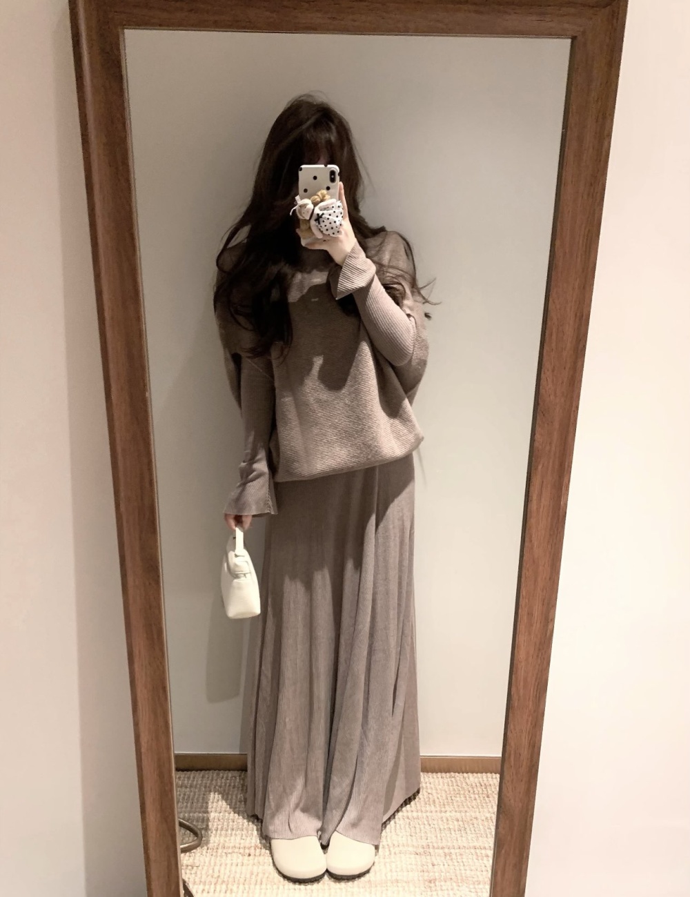 Wears outside waistcoat autumn sweater 2pcs set