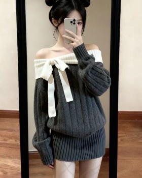 Frenum tops long sleeve sweater for women