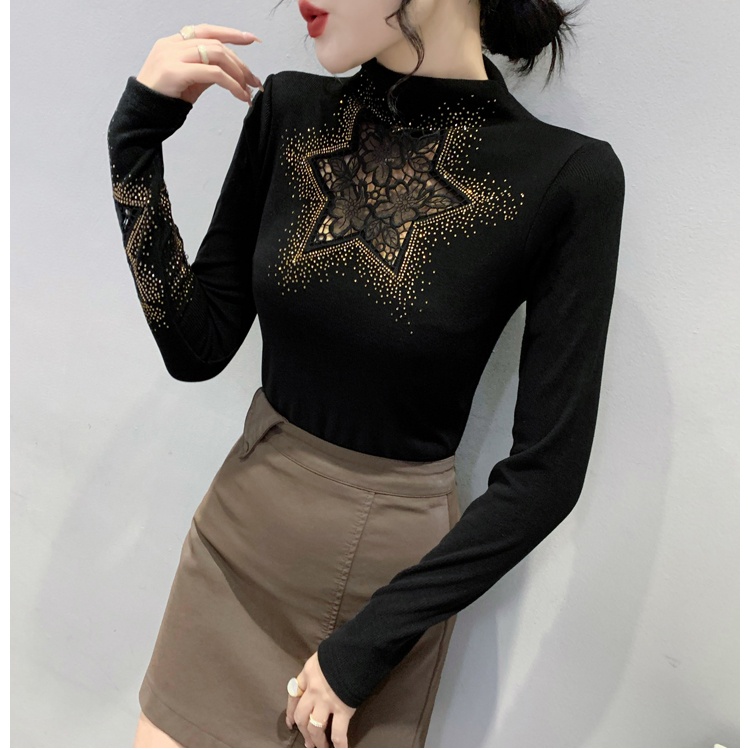 Long sleeve thermal bottoming shirt thick unique tops