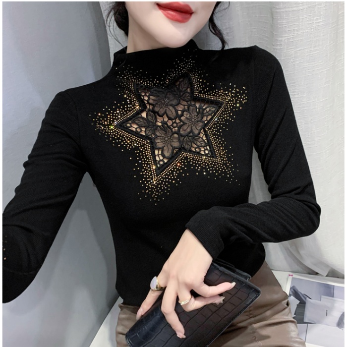 Long sleeve thermal bottoming shirt thick unique tops