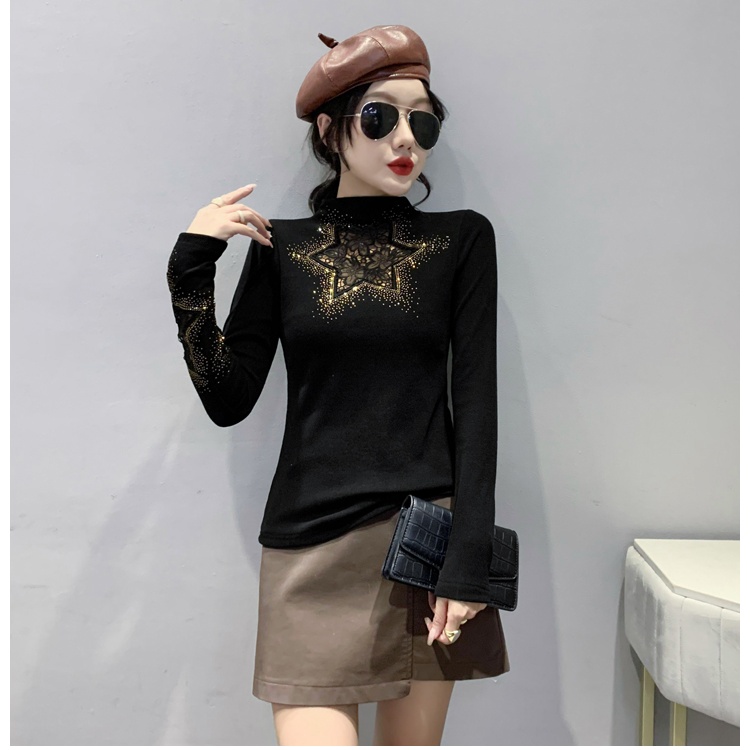 Long sleeve thermal bottoming shirt thick unique tops