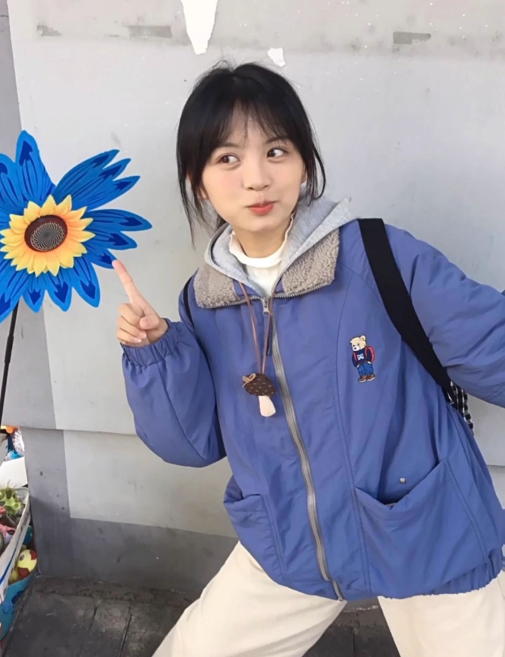 Cubs lovely coat all-match thermal cotton coat for women