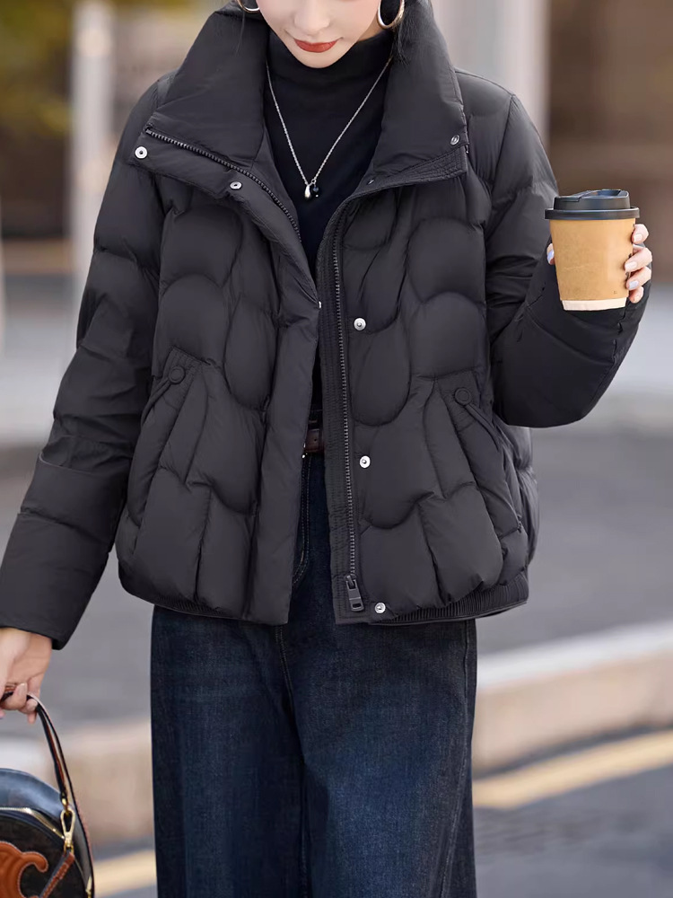 Thermal coat slim down coat for women