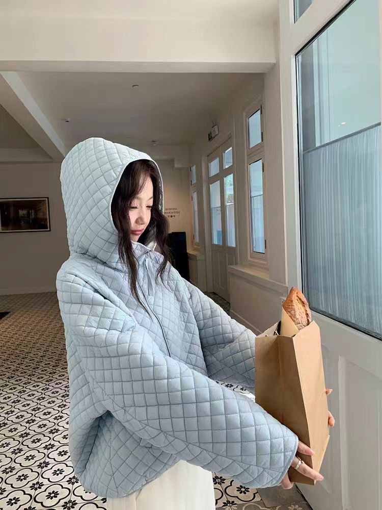 Loose student Korean style cotton coat thermal slim coat