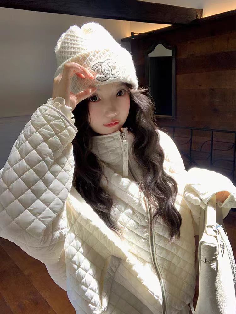 Loose student Korean style cotton coat thermal slim coat