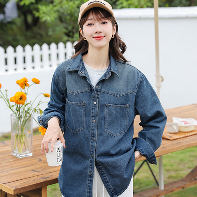 Casual retro soft all-match loose Korean style tops