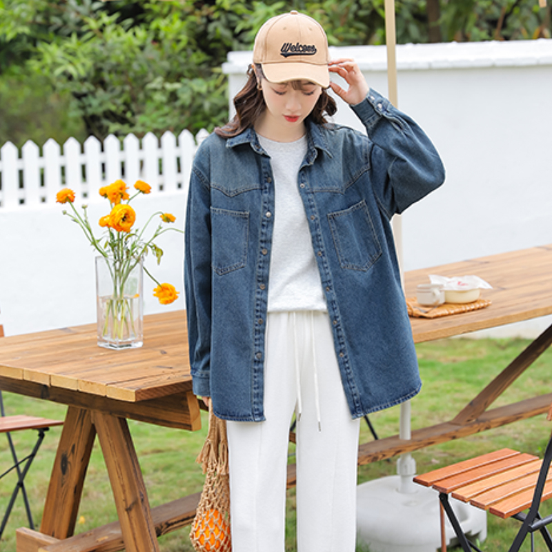 Casual retro soft all-match loose Korean style tops