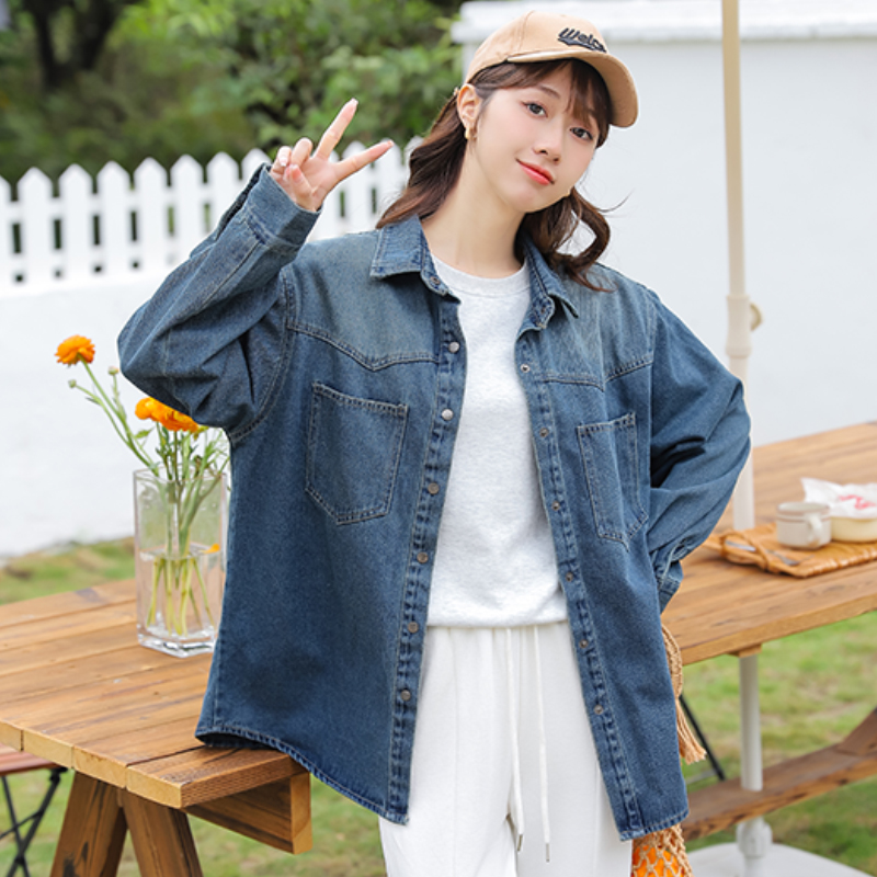 Casual retro soft all-match loose Korean style tops