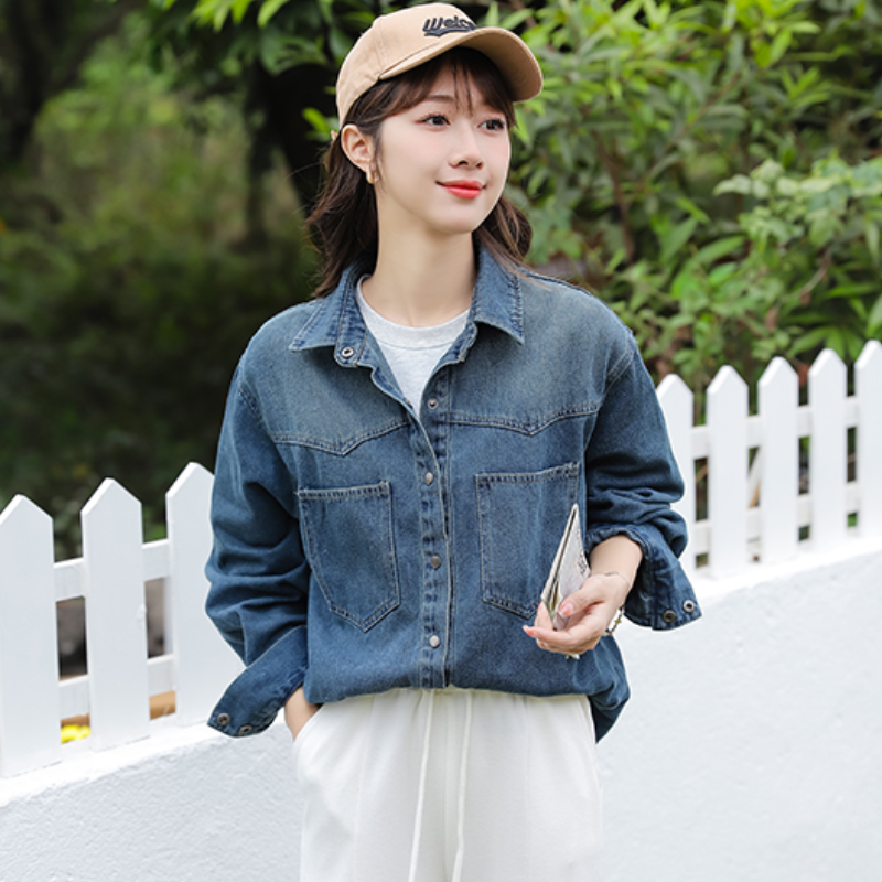 Casual retro soft all-match loose Korean style tops