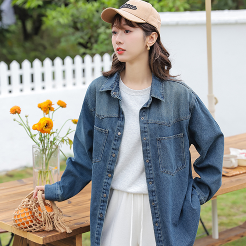 Casual retro soft all-match loose Korean style tops