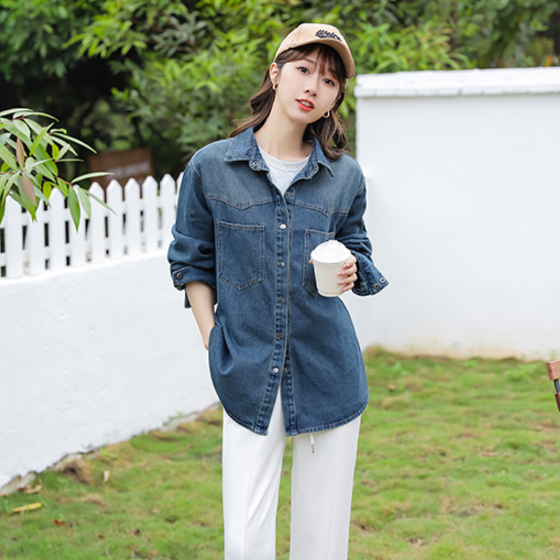 Casual retro soft all-match loose Korean style tops