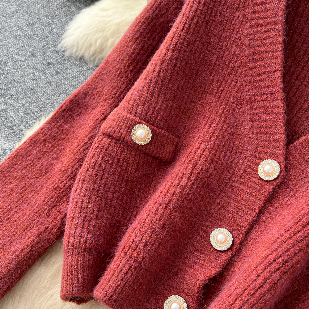 Long sleeve sling skirt short vest for women