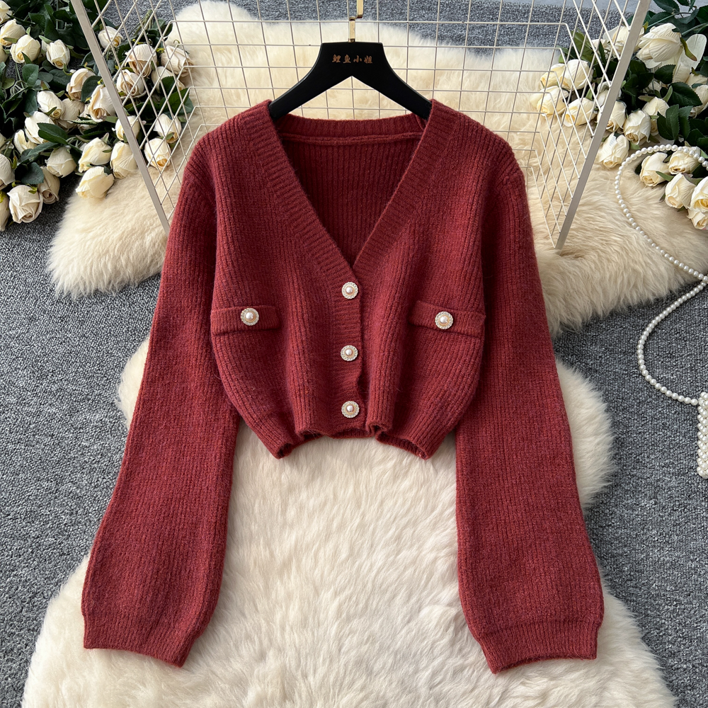 Long sleeve sling skirt short vest for women