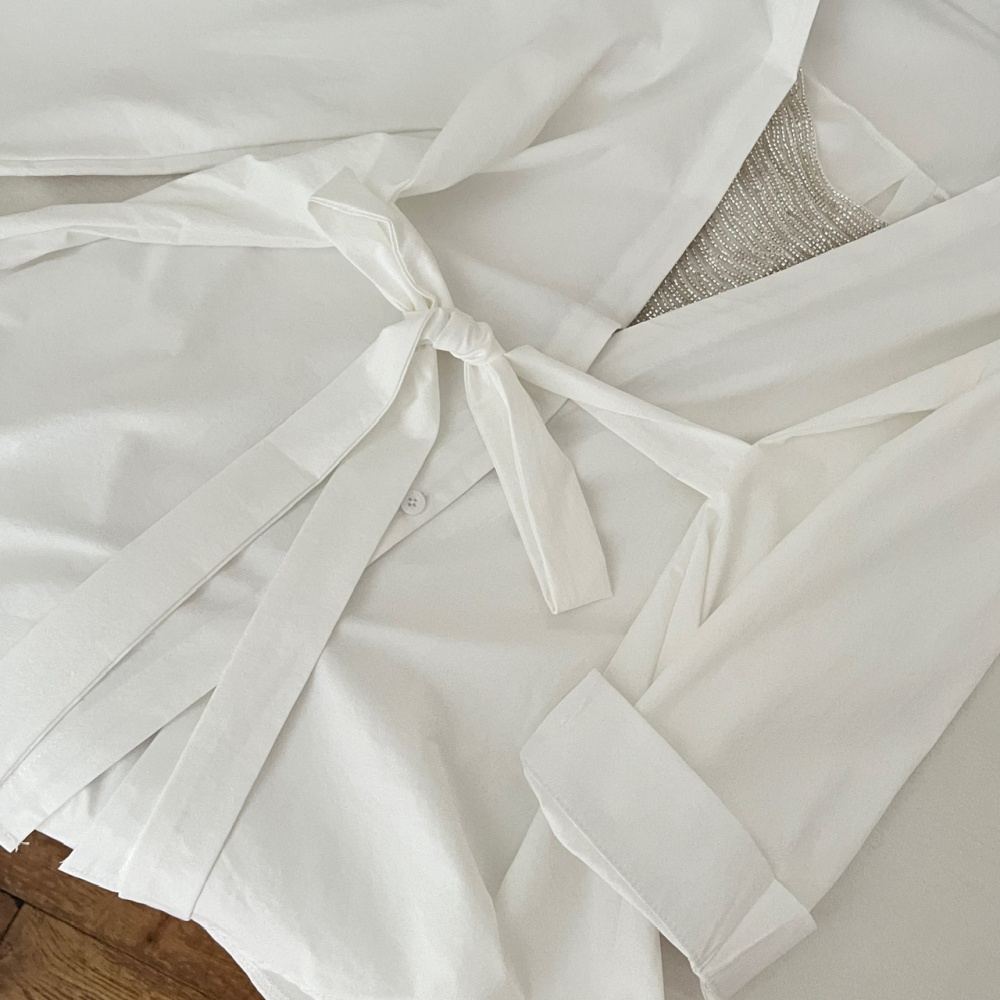 Fashion temperament shirt lace slim tops for women