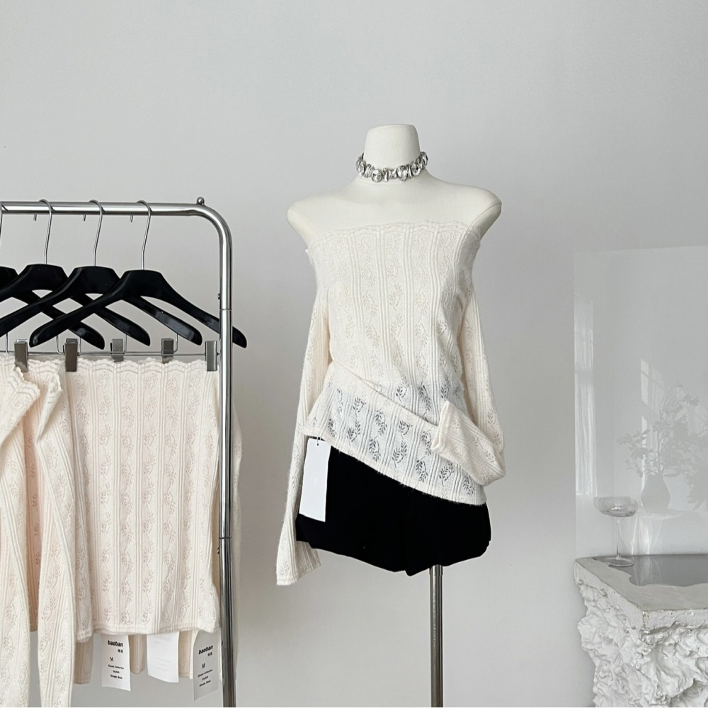 Wrapped chest long sleeve shirt lace bottoming shirt