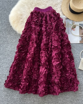 Autumn and winter skirt flowers puff skirt