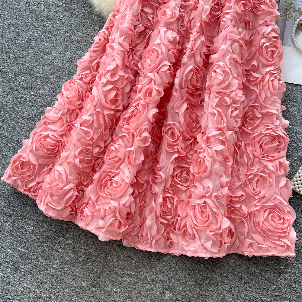 Autumn and winter skirt flowers puff skirt
