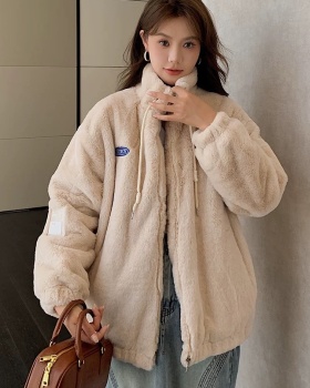 Lamb fur cotton coat rabbit fur fur coat