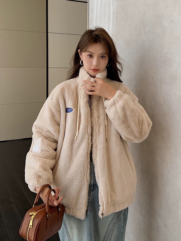 Lamb fur cotton coat rabbit fur fur coat