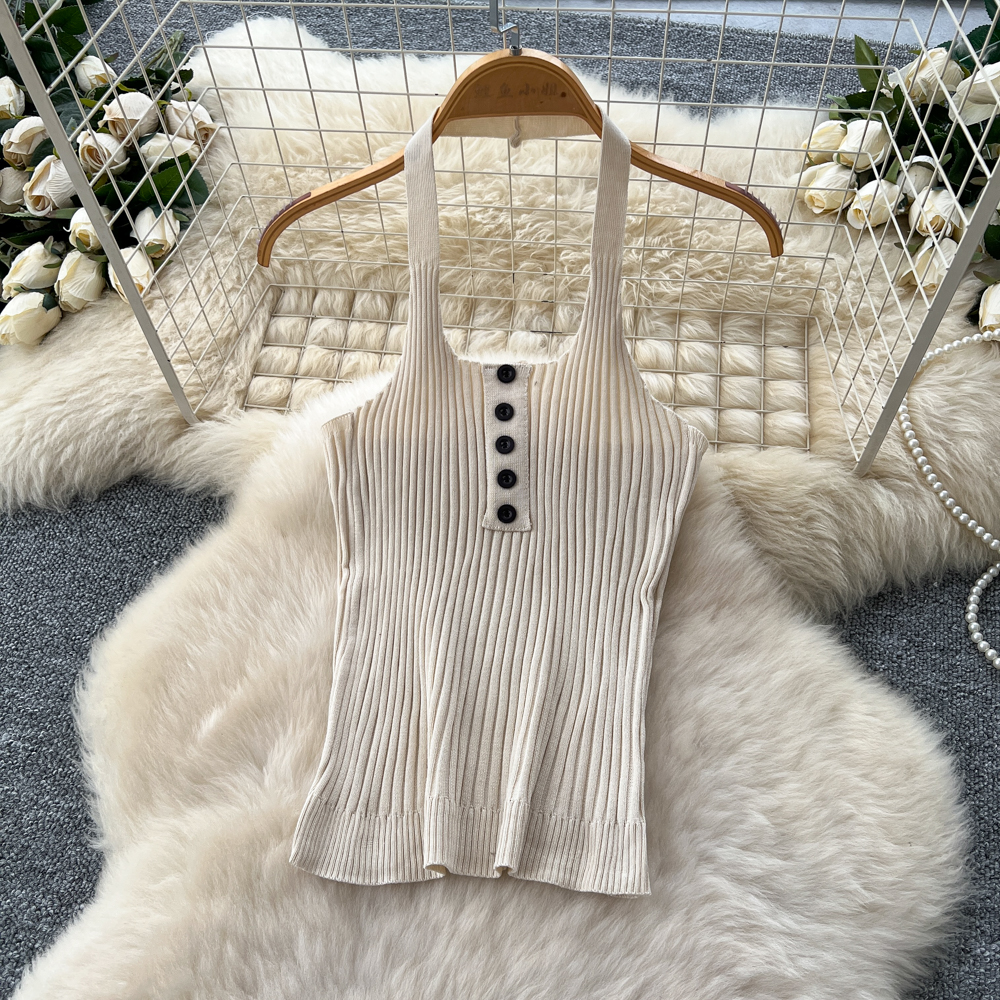 Loose coat temperament vest 3pcs set for women