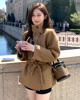 Temperament woolen coat woolen overcoat for women