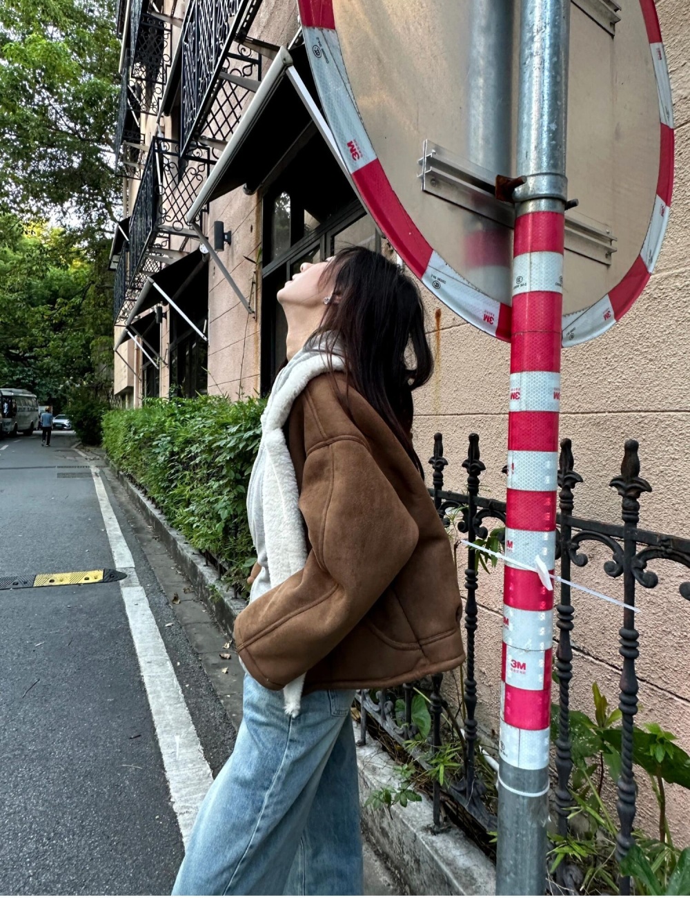 Winter elmo fur coat lambs wool coat