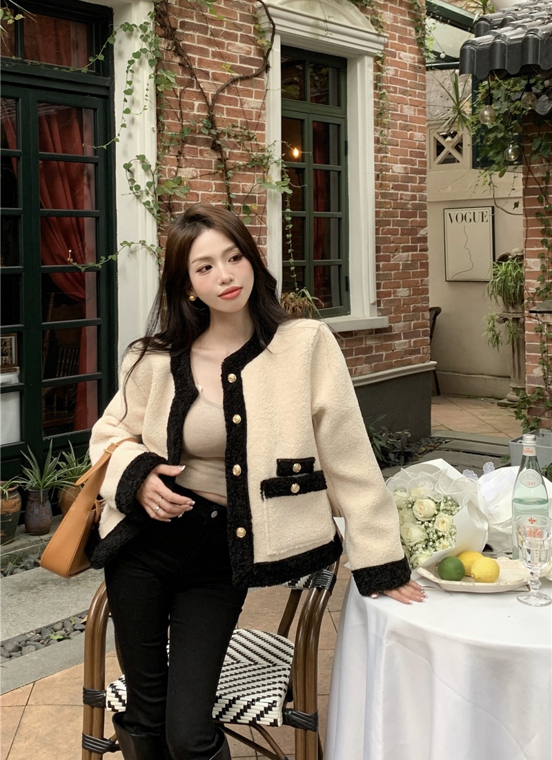 Mixed colors autumn and winter tops chanelstyle jacket