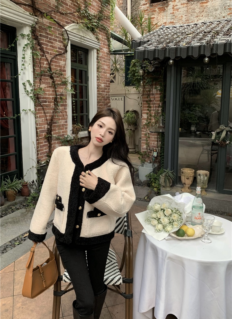 Mixed colors autumn and winter tops chanelstyle jacket