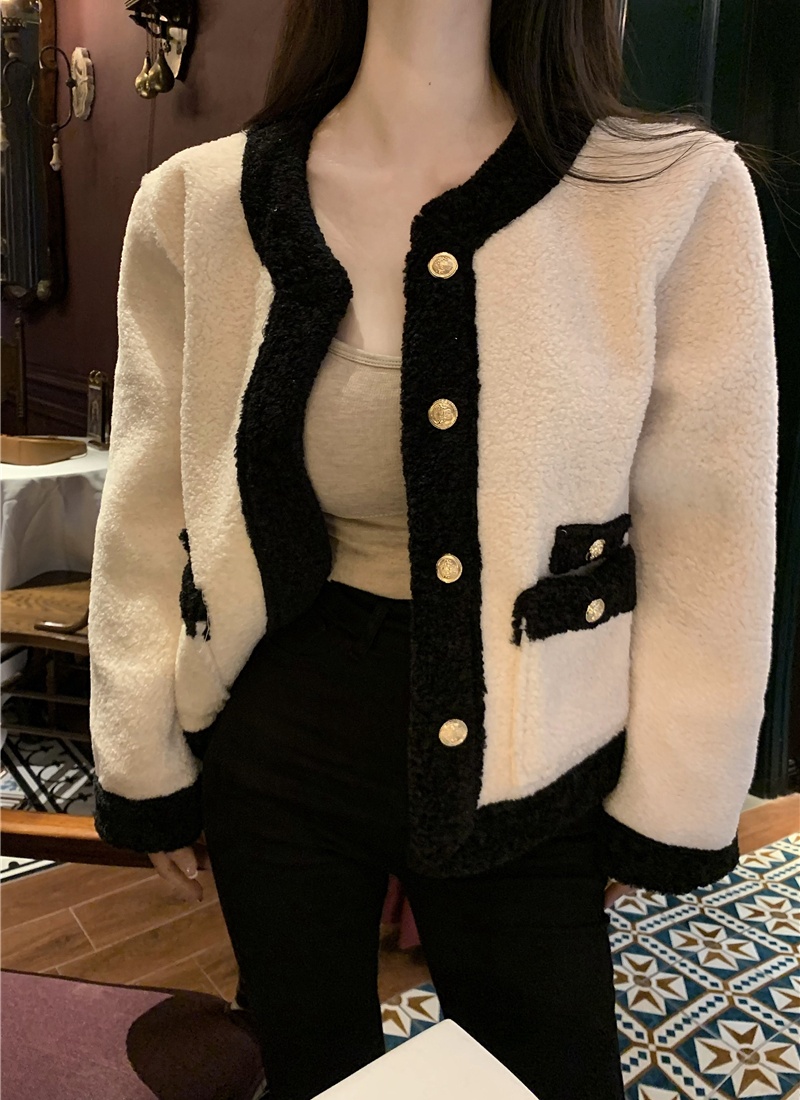 Mixed colors autumn and winter tops chanelstyle jacket